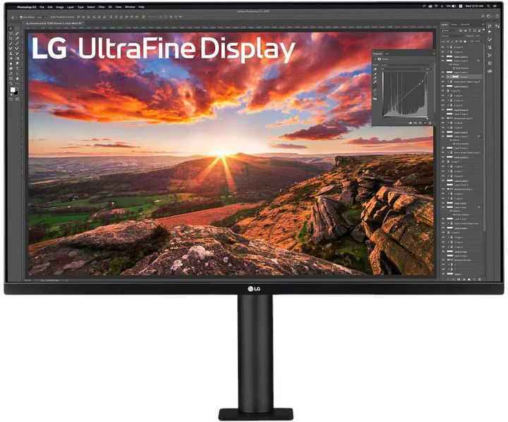 LG 32" UHD 4K Ergo IPS Monitor USB-C Black (32UN880K-B)