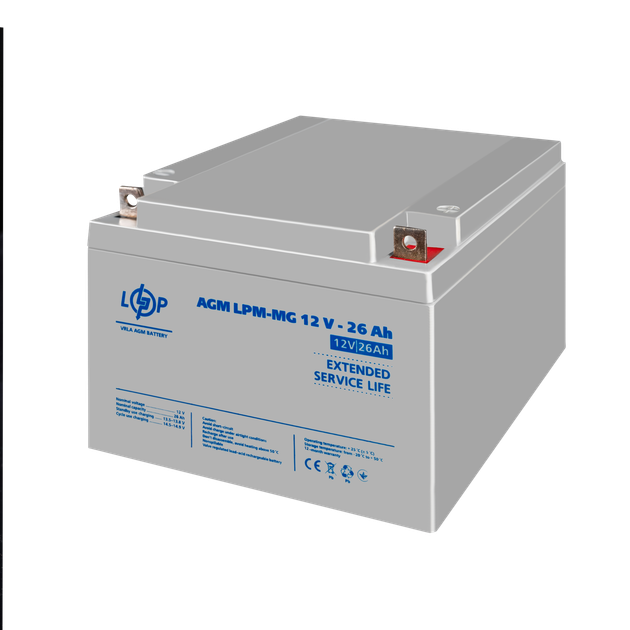 Акумулятор мультигелевий LogicPower LPM-MG 12V - 26 Ah - зображення 4