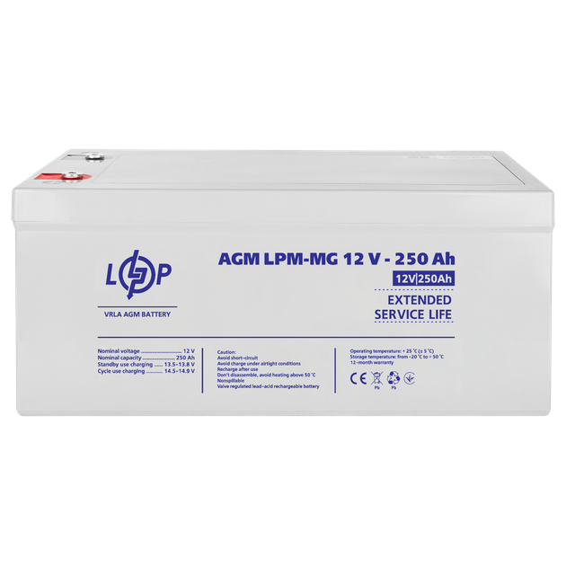 Акумулятор мультигелевий LogicPower LPM-MG 12V - 250 Ah - изображение 4