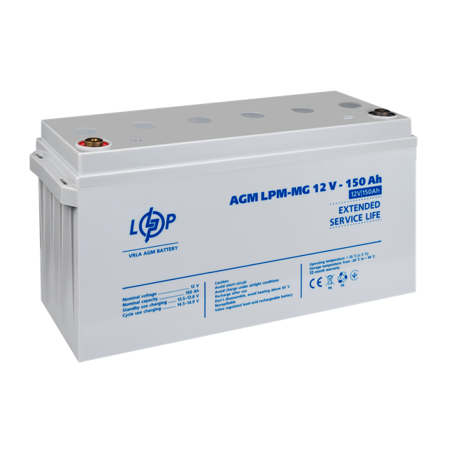 Акумулятор мультигелевий LogicPower LPM-MG 12V - 150 Ah - изображение 3