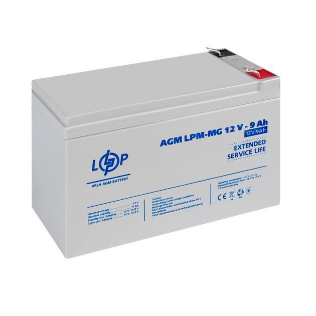 Акумулятор мультигелевий LogicPower LPM-MG 12V - 9 Ah - изображение 3