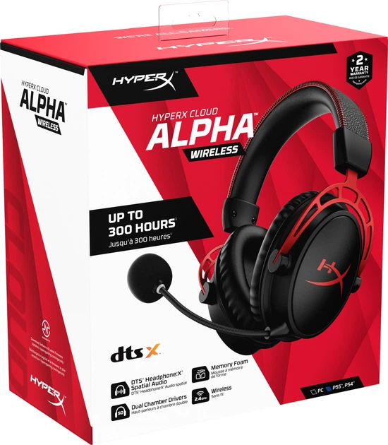 Навушники HyperX Cloud Alpha Wireless Black (4P5D4AA) (VNH4251Q7B) - зображення 9