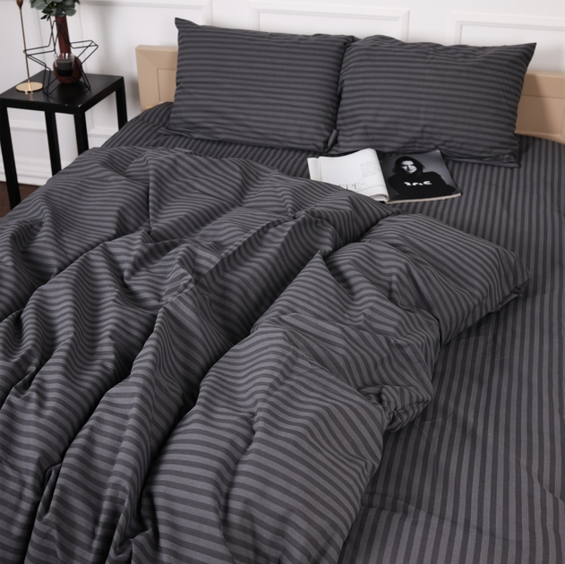 Підковдра MirSon Бязь 17-0601 Stripe Gray 220х240 см від Rozetka на платформі USKIDKA Акція на Підковдра MirSon Бязь 17-0601 Stripe Gray 220х240 см від Rozetka