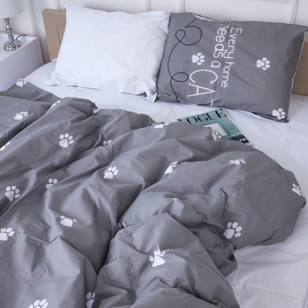 Підковдра MirSon Бязь 17-4737 Cat's paws 220х240 см від Rozetka на платформі USKIDKA Акція на Підковдра MirSon Бязь 17-4737 Cat's paws 220х240 см від Rozetka