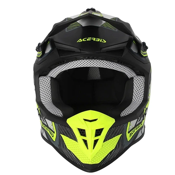 Шолом ACERBIS LINEAR 2206 black/fluo yellow - M – фото, відгуки