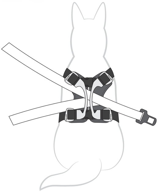 Szelki dla psa EzyDog Drive Harness L 49-106 cm Black (9346036003365) - obraz 4