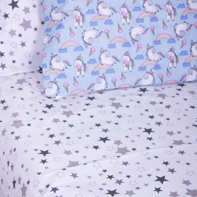 Простирадло MirSon Бязь Kids Time 18-0006 Rainbow Unicorn 150х220 см від Rozetka на платформі USKIDKA Акція на Простирадло MirSon Бязь Kids Time 18-0006 Rainbow Unicorn 150х220 см від Rozetka