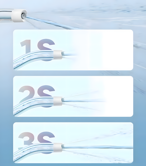 Ирригатор портативный MiJia Electric Oral Irrigator F300 (200 мл) белый 4 насадки - изображение 4