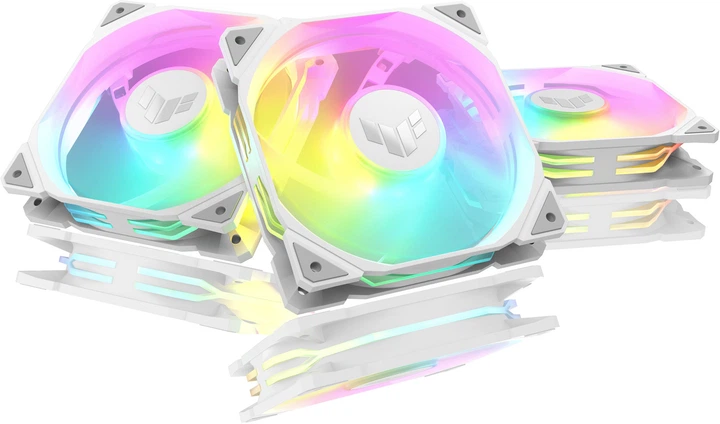 Набор вентиляторов ASUS TUF Gaming TR120 ARGB Reverse Triple Pack 3 шт. White (90DA00D3-B09020) - изображение 7