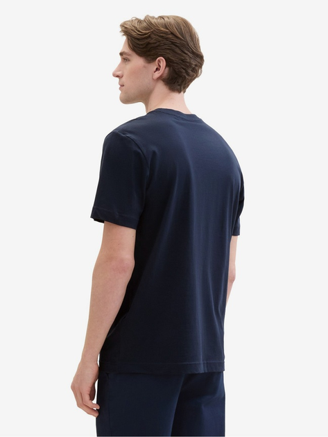 Футболка Tom Tailor LOGO TEE MEN'S T-SHIRT S Темно-синій 1037735-10302 - изображение 2