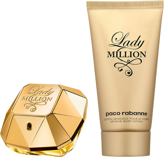 Подарунковий набір для жінок Paco Rabanne Lady Million Парфумована вода 50 мл + Лосьйон для тіла 75 мл (3349668628315) - зображення 2