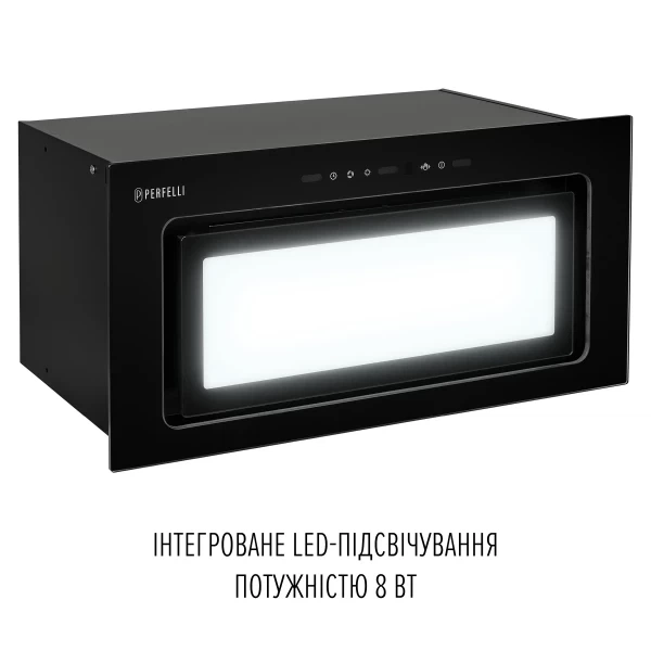Витяжка perfelli design vision 6 nero silenzio - зображення 4