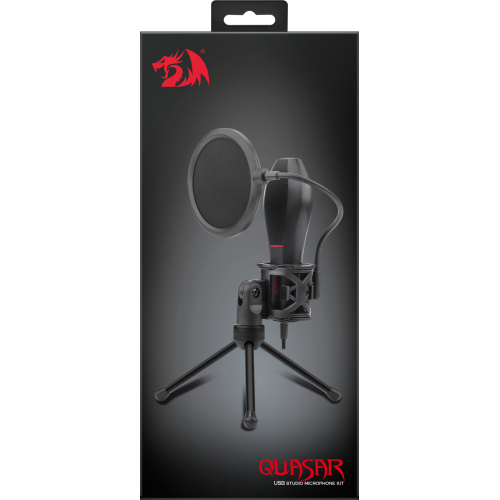 Стримовый микрофон Redragon Quasar 2 GM200-1 (USB) + подставка кабель 1.5м HDSYR_1599 - Фото 5 Стримовый микрофон Redragon Quasar 2 GM200-1 (USB) + подставка кабель 1.5м HDSYR_1599 - изображение 5