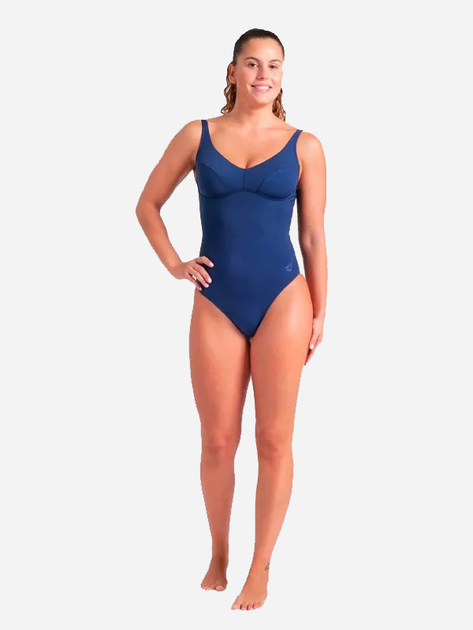 Купальник слитный женский Arena Swimsuit Victoria U Back Solid 008868-700 44 Синий (3468337533535) - изображение 6