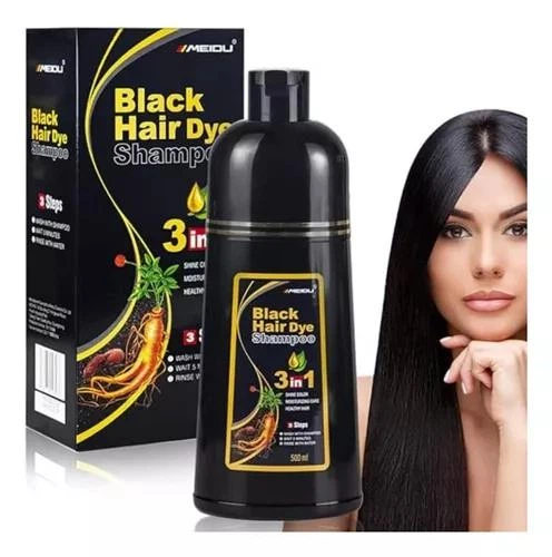 【超人気】Fordays Hair Shampoo 3本セット Фарбуючий шампунь для волосся MEIDU 3 в 1 чорний 500 мл – купити