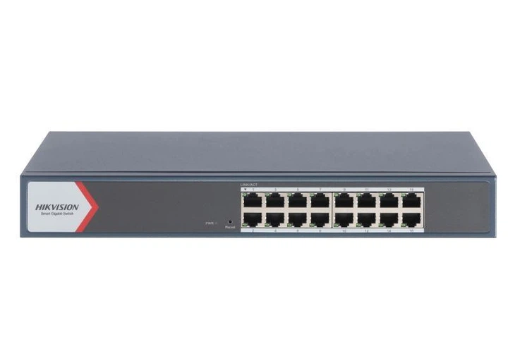 Керований комутатор (без PoE) на 16 гігабітних портів Hikvision DS-3E1516-EI - Фото 1 Керований комутатор (без PoE) на 16 гігабітних портів Hikvision DS-3E1516-EI - зображення 1