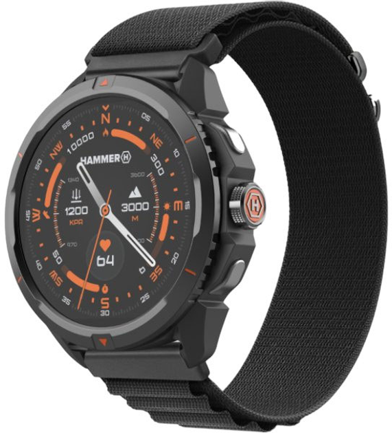 Smartwatch Hammer Watch 2 Black-Orange (SMA002929) - obraz 7