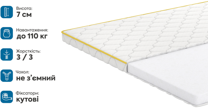 Ортопедичний матрац Matro (MatroLuxe) Aura 80х190 см (0024213581) - зображення 4