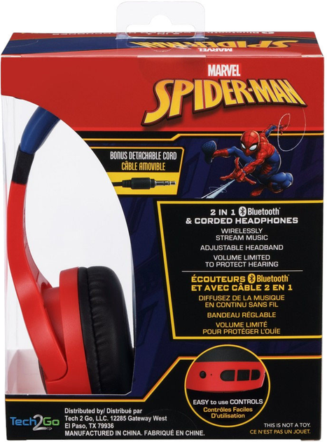 Słuchawki eKids Marvel Spiderman (819559025118) - obraz 5