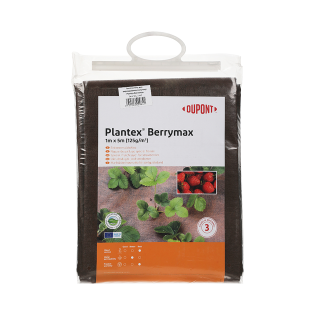 Геотекстиль для вирощування полуниці Plantex Berrymax, 1м х 5м, 5 м2, 125 г/м2, коричневий - зображення 4