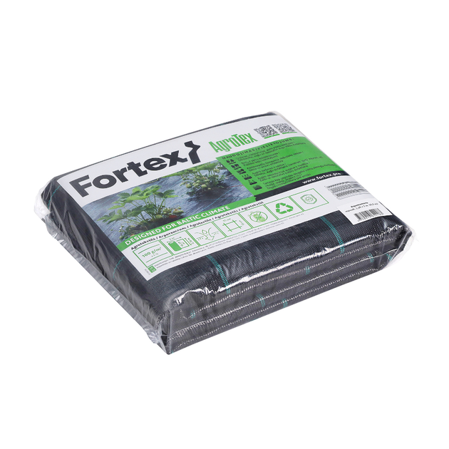 Агротекстиль тканый Fortex AgroTex, черный, 2,10х5 м, 10,5 м2 - изображение 11