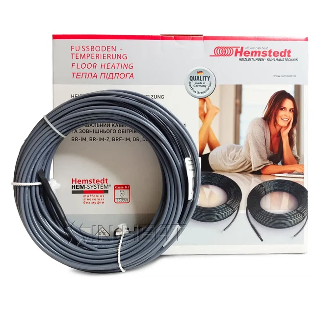 Тонкий кабель под плитку Hemstedt Comfort 12.5 / 54 м / 675 Вт / 3.2 - 5.4 м² - изображение 2