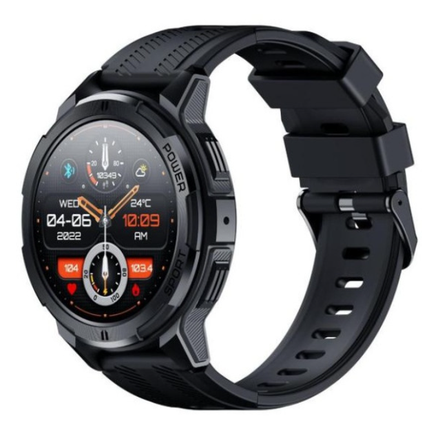 Смарт-годинник Oukitel BT10 410mAh IP68 BT5.2 1.43'' AMOLED Black (6931940742146) - зображення 2