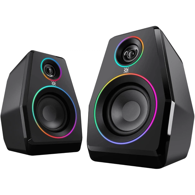 Компьютерные колонки Defender Solar 10 2.0 10Вт Bluetooth RGB USB Black (65940) - Фото 6 Компьютерные колонки Defender Solar 10 2.0 10Вт Bluetooth RGB USB Black (65940) - изображение 6