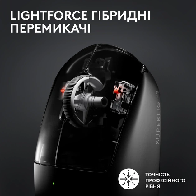 Миша Logitech G Pro X Superlight 2 Lightspeed Wireless Black (910-006630) - Фото 3 Миша Logitech G Pro X Superlight 2 Lightspeed Wireless Black (910-006630) - зображення 3