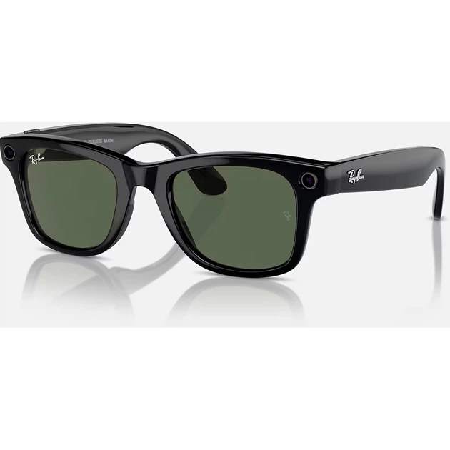 Смарт-окуляри Ray-Ban Meta Wayfarer Shiny Black Frame Green Lenses (RW4006 601/71 50-22) [101567] - зображення 2