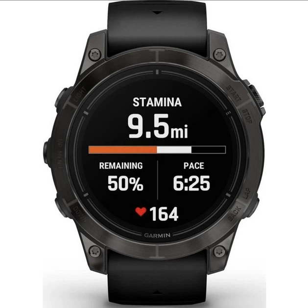 Смарт-годинник Garmin Epix Pro Gen 2 Sapphire 47mm Carbon G. DLC Tit. with Black Band (010-02803-10/11/54) - изображение 2