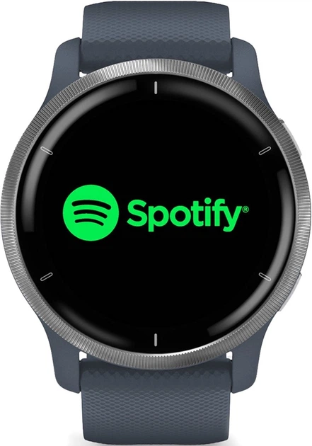 Спортивний годинник Garmin Venu 2 Silver Bezel with Granite Blue Case and Silicone Band (010-02430-10/00) - зображення 4