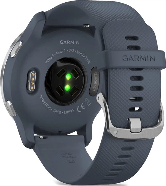 Спортивний годинник Garmin Venu 2 Silver Bezel with Granite Blue Case and Silicone Band (010-02430-10/00) - Фото 8 Спортивний годинник Garmin Venu 2 Silver Bezel with Granite Blue Case and Silicone Band (010-02430-10/00) - зображення 8