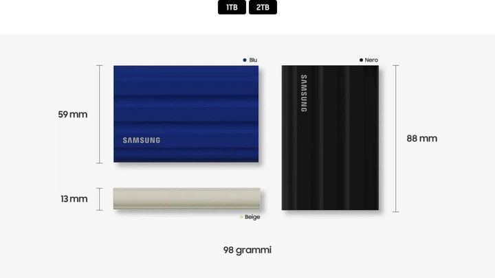 Внешний SSD накопитель 4 TB Samsung T7 Shield Black (MU-PE4T0S/EU) - изображение 4