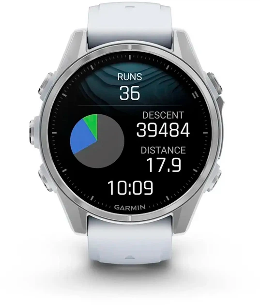 Смарт-годинник Garmin fenix 8 43mm AMOLED Silver with Whitestone Silicone Band (010-02903-00) - зображення 9