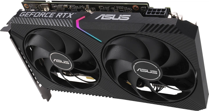 Видеокарта Asus PCI-Ex GeForce RTX 3060 Dual OC V2 LHR 12GB GDDR6 (192bit) (1837/15000) (1 x HDMI, 3 x DisplayPort) (DUAL-RTX3060-O12G-V2) - Фото 6 Видеокарта Asus PCI-Ex GeForce RTX 3060 Dual OC V2 LHR 12GB GDDR6 (192bit) (1837/15000) (1 x HDMI, 3 x DisplayPort) (DUAL-RTX3060-O12G-V2) - изображение 6