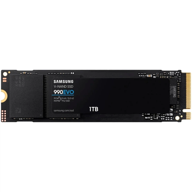 Накопичувач SSD 1ТB Samsung 990 EVO Plus M.2 2280 PCIe 5.0 x2 NVMe