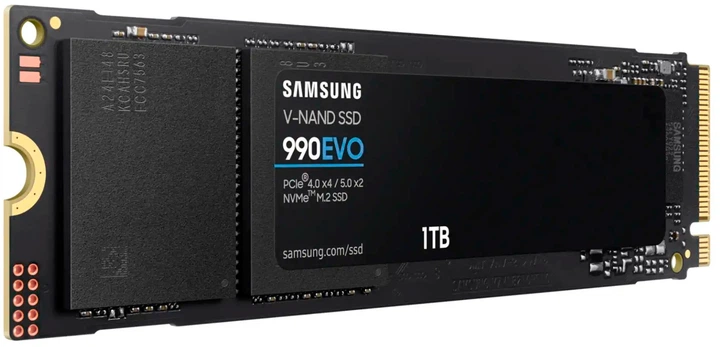 Накопичувач SSD 1ТB Samsung 990 EVO Plus M.2 2280 PCIe 5.0 x2 NVMe