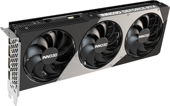Відеокарта INNO3D PCI-Ex GeForce RTX 5080 X3 16GB GDDR7 (256bit) (2617/30000) (HDMI, 3 x DisplayPort) (N50803-16D7-176068N) - Фото 1 Відеокарта INNO3D PCI-Ex GeForce RTX 5080 X3 16GB GDDR7 (256bit) (2617/30000) (HDMI, 3 x DisplayPort) (N50803-16D7-176068N) - зображення 1