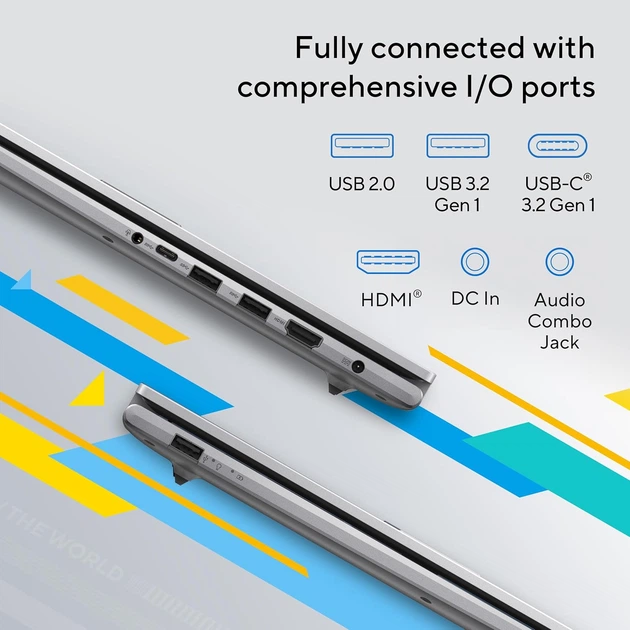 Ноутбук ASUS VivoBook 17 F1704VAP 17.3" IPS-Level 1920x1080 60 Гц / Intel Core 7 150U 1.2 ГГц / Intel Iris Xe Graphics / RAM 16 ГБ / DDR4 / SSD 512 ГБ / ОС Windows 11 Home / Вага 2.1 кг (F1704VAP-AS74) - Фото 3 Ноутбук ASUS VivoBook 17 F1704VAP 17.3" IPS-Level 1920x1080 60 Гц / Intel Core 7 150U 1.2 ГГц / Intel Iris Xe Graphics / RAM 16 ГБ / DDR4 / SSD 512 ГБ / ОС Windows 11 Home / Вага 2.1 кг (F1704VAP-AS74) - изображение 3