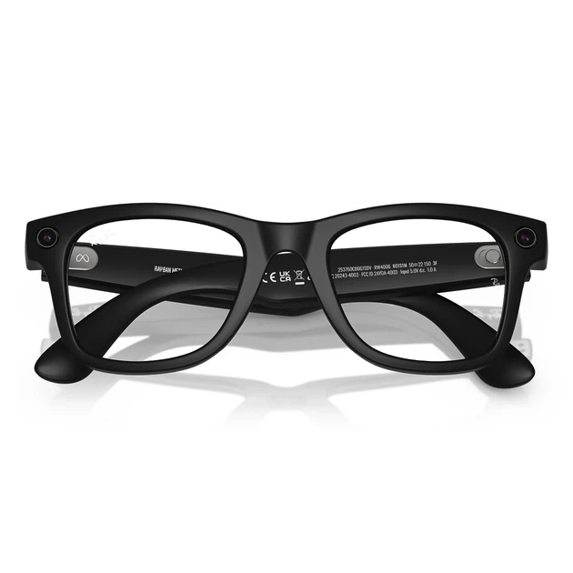 Смарт-окуляри Ray-Ban Meta Wayfarer Large Matte Black/Clear to Graphite Green Transitions (RW4008 601S1M 53-22) - Фото 4 Смарт-окуляри Ray-Ban Meta Wayfarer Large Matte Black/Clear to Graphite Green Transitions (RW4008 601S1M 53-22) - изображение 4