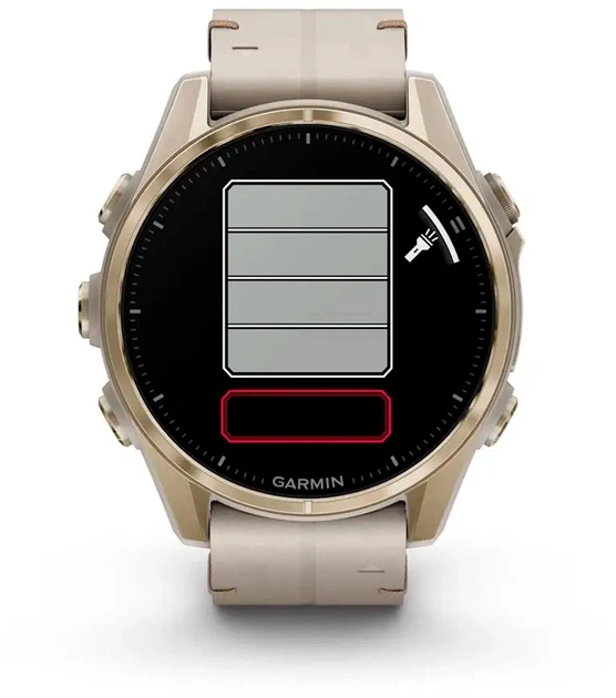 Смарт-часы Garmin fenix 8 43mm AMOLED Sapphire Soft Gold with Limestone Leather Band (010-02903-40) - Фото 9 Смарт-часы Garmin fenix 8 43mm AMOLED Sapphire Soft Gold with Limestone Leather Band (010-02903-40) - изображение 9