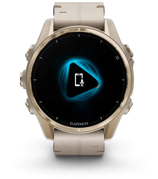 Смарт-часы Garmin fenix 8 43mm AMOLED Sapphire Soft Gold with Limestone Leather Band (010-02903-40) - Фото 11 Смарт-часы Garmin fenix 8 43mm AMOLED Sapphire Soft Gold with Limestone Leather Band (010-02903-40) - изображение 11