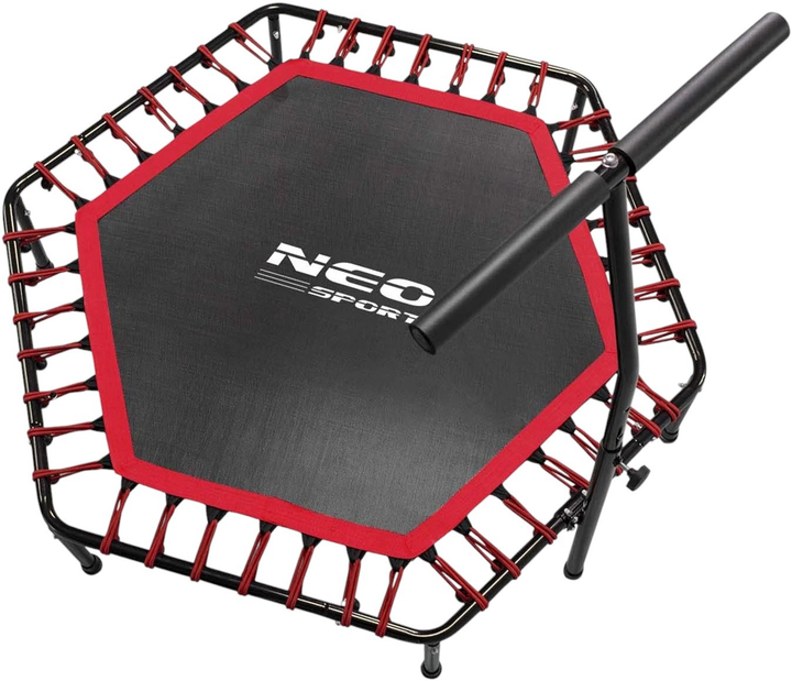 Батут для фітнесу Neo Sport 127 см з ручкою червоний (5903890604356) - зображення 2