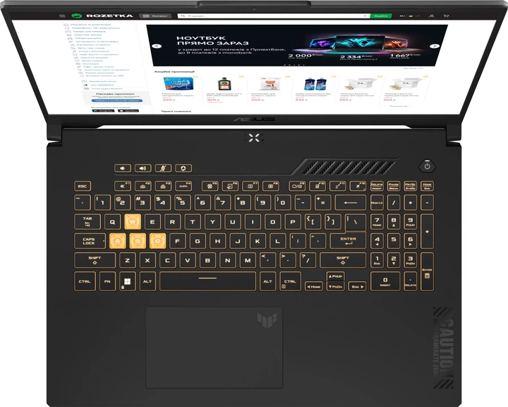 Ноутбук ASUS TUF Gaming F17 FX707VI-LL100 (90NR0FI5-M006M0) Mecha Gray / 17.3" IPS WQHD 240 Гц / Intel Core i7-13620H / RAM 32 ГБ / SSD 1 ТБ / nVidia GeForce RTX 4070, 8 ГБ - изображение 5