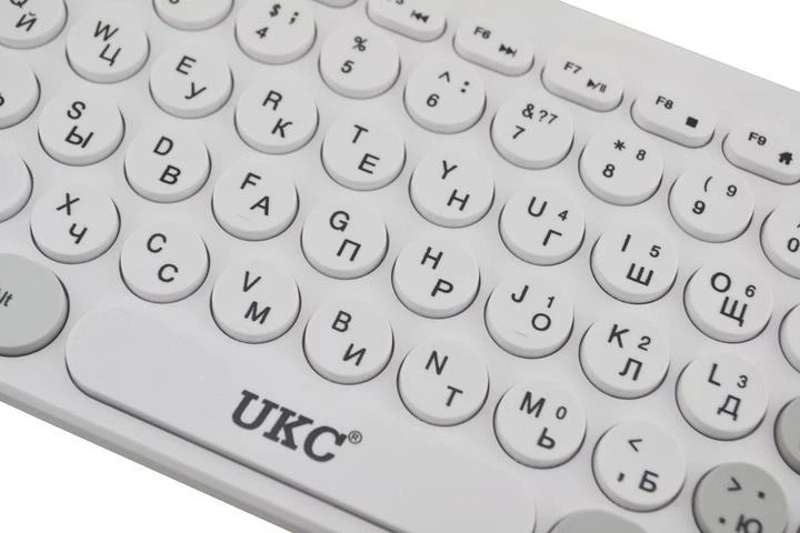 Беспроводной комплект: клавиатура + мишка UKC-5263 Белый - Фото 2 Беспроводной комплект: клавиатура + мишка UKC-5263 Белый - изображение 2
