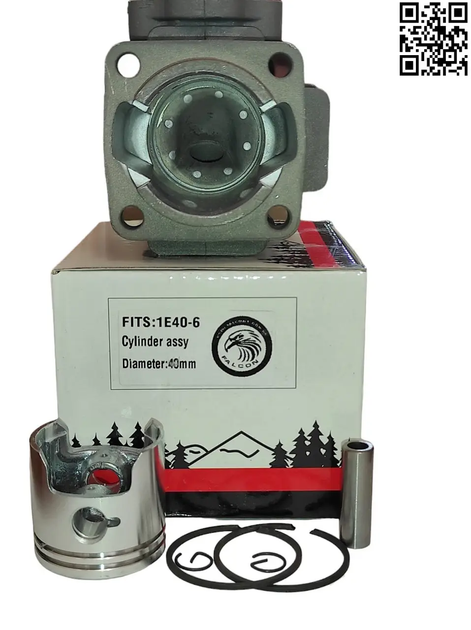Поршнева Falcon на бензокосу TEKHMANN BCG-1440 двигун для мотопомпи Forte 40F-6 1Е40-6 40 мм (CIL002) - зображення 9