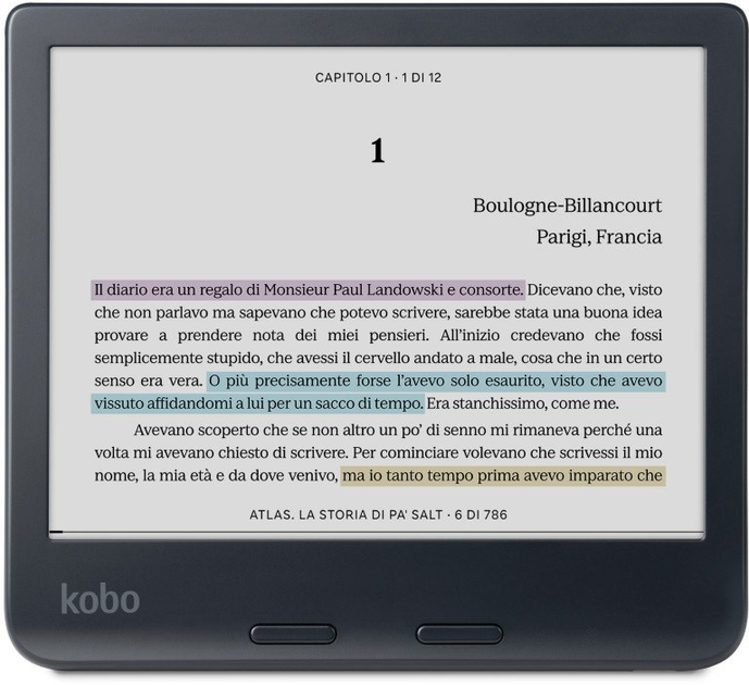 Czytnik e-booków z rysikiem Kobo Libra Colour 32GB Black (N428-KU-BK-K-BU) - obraz 3