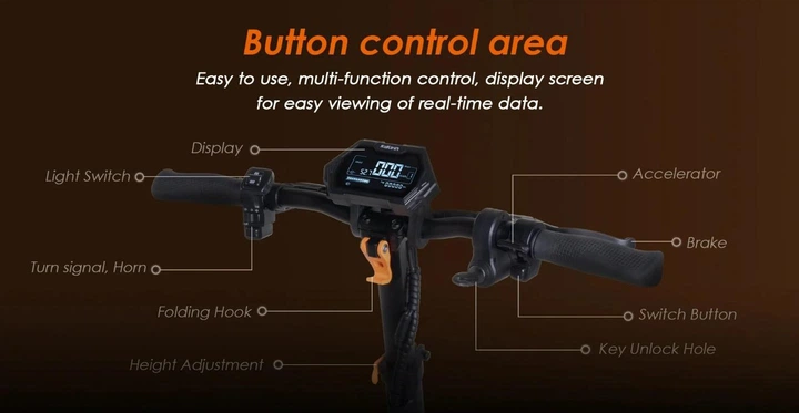 Электросамокат с сиденьем KUGOO KIRIN G2 MAX (1000 Вт; 20 А/час; 48 В), черный - изображение 10