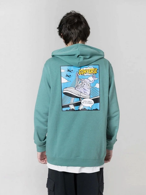 Худи Converse Shoe Hero Hoodie Turquoise 10024614-346 XL - изображение 2
